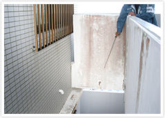 打診調査の様子(1) 打診調査の様子(1)