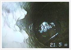 排水管TVカメラ検査の様子(3) 排水管TVカメラ検査の様子(3)